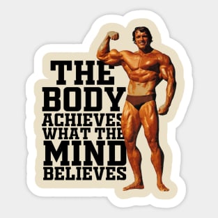 Classic Arnold Gym Motivation Sticker